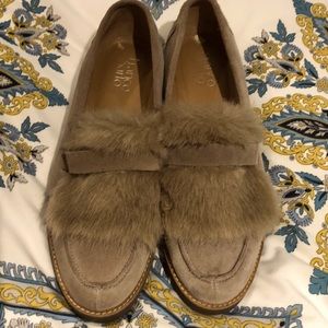 Franco Sarto suede loafers Tan